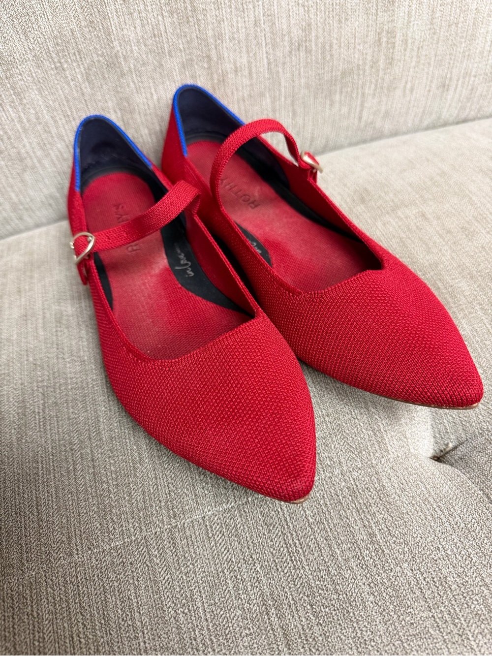 Rothy’s Point Mary Jane in Red Crisp 8